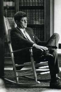 JFK loved his rocking chair so much he would bring it on Air Force One.