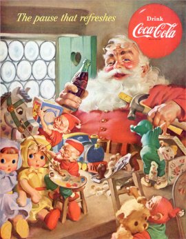 Artist Haddon Sundblom, and Coca-Cola’s marketing prowess, created the imagery we associate with modern day Santa Claus.