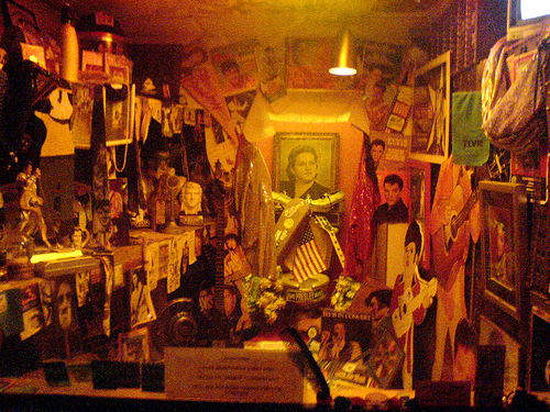 Elvis shrine at The Star Bar.
