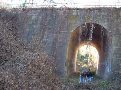 (Soon to be) PAST: Abandoned rail’s rough trail will soon be improved and ready for the walk-bike-jog set.